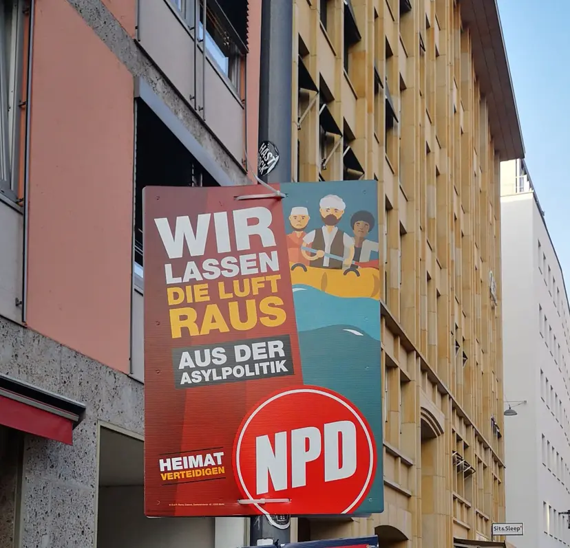 NPD-Wahlplakat zur Bundestagswahl 2021